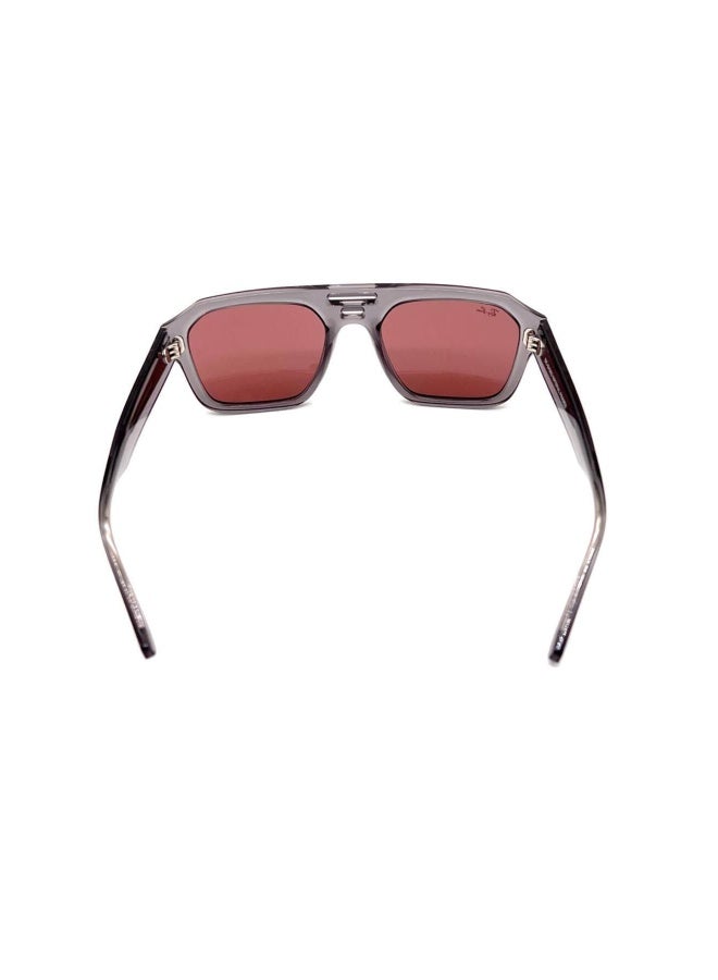 راي بان Unisex IRREGULAR CORRIGAN SUNGLASSES- RB 4397 - lense size:54mm - TRANSPARENT GRAY  - Image 4