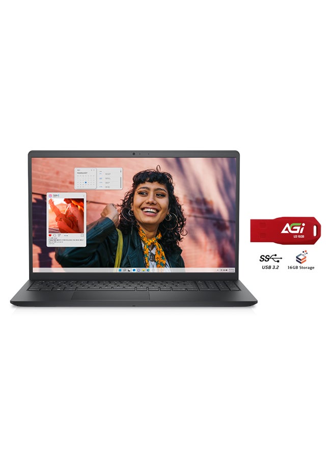 DELL 2024 Inspiron 3530 Think & Light (Upgraded Version) Laptop With 15.6-Inch Full HD (1920x1080) Display, Core i5-1334U Processor/16GB RAM DDR4/1TB SSD/Intel UHD Graphics/Windows 11+FLASH English/Arabic Crabon Black  - Image 1