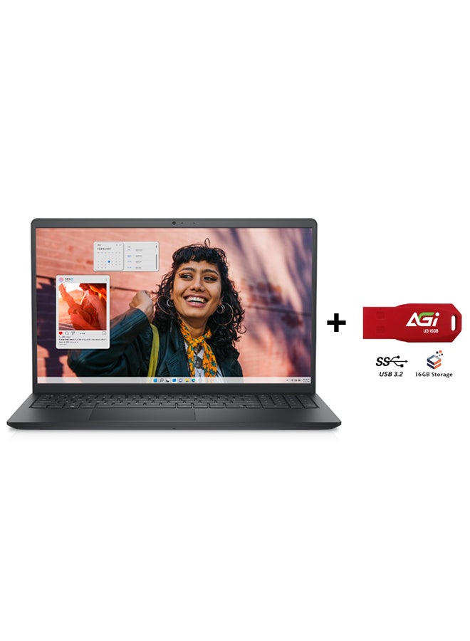 DELL 2024 Inspiron 3530 Think & Light (Upgraded Version) Laptop With 15.6-Inch Full HD (1920x1080) Display, Core i5-1334U Processor/16GB RAM DDR4/1TB SSD/Intel UHD Graphics/Windows 11+FLASH English/Arabic Crabon Black - Image 1