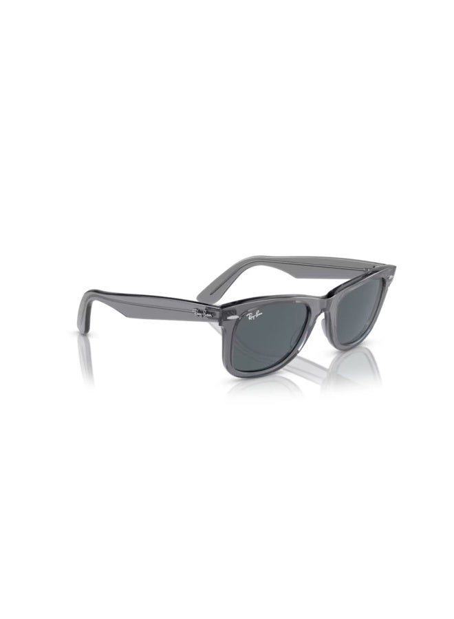 Unisex SQUARE WAYFARER SUNGLASSES- RB 2140 - lense size:50mm - TRANSPARENT GRAY