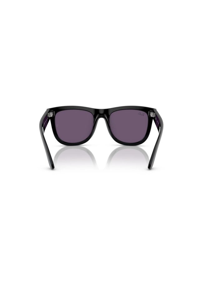 راي بان Unisex SQUARE WAYFARER REVERSE SUNGLASSES- RB R0502S - lense size:50mm - BLACK  - Image 3