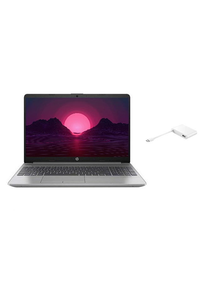 HP 255 G9 (Upgraded Version) Laptop With 15.6-inch Full HD(1920x1080) Display, Ryzen 7-5825U Processor/16GB RAM/512GB SSD/Windows 11/AMD Radeon Vega Graphics+HDMI to USB Adapters English/Arabic Asteroid Silver  - Image 1