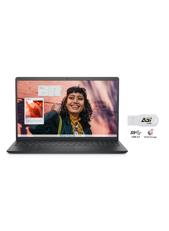 DELL 2024 Inspiron 3530 Think & Light (Upgraded Version) Laptop With 15.6-Inch Full HD (1920x1080) Display, Core i5-1334U Processor/16GB RAM DDR4/1TB SSD/Intel UHD Graphics/Windows 11+AGI FLASH English/Arabic Crabon Black  - Image 1