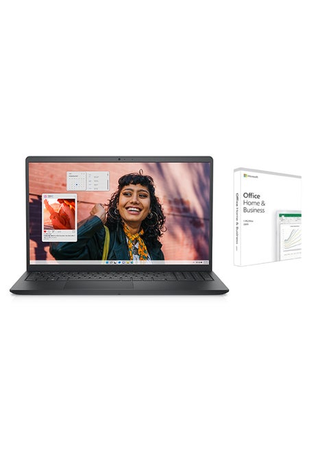 2024 Inspiron 3530 Think & Light (Upgraded Version) Laptop With 15.6-Inch Full HD (1920x1080) Display,Core i5-1334U Processor/16GB RAM DDR4/1TB SSD/Intel UHD Graphics/Windows 11+OFFICE 2019 English/Arabic Crabon Black