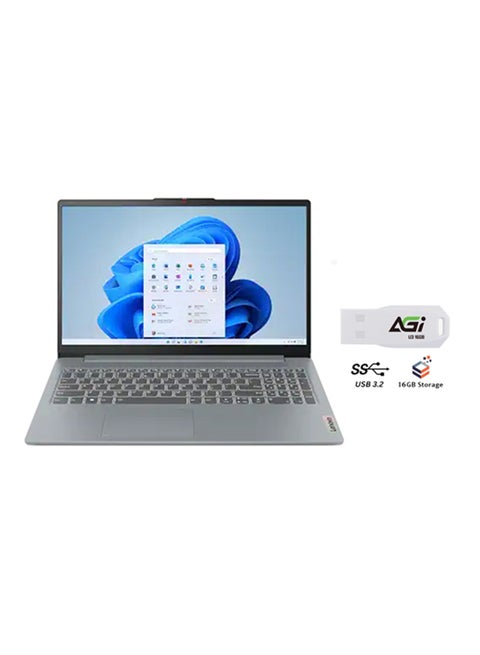 IdeaPad Slim3 (Upgraded Version) Laptop With 15.6 Inch Full HD(1920x1080) Display, Core i7-13620H Processor/16GB DDR5/1TB SSD/Intel UHD Graphics/Windows 11+AGI FLASH English/Arabic Arctic Grey
