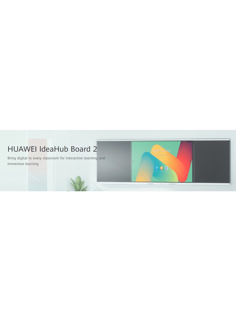 IdeaHub Board 2 86-Inch IHB2-86SU 4K UHD Interactive Smart Display – 20-Point Touch, 60Hz Refresh Rate, 25ms Writing Latency , Android 9.0, Dual Wi-Fi, HDMI/USB, Eye Comfort Certified – Ideal for Education & Business Collaboration  IHB2-86SU Black
