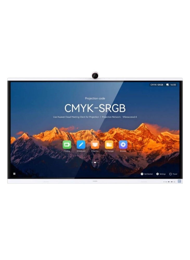 HUAWEI IdeaHub S2 75"  IHS2-75SA 4K UHD Interactive Smart Display – 8GB RAM, 64GB Storage, HarmonyOS, Wi-Fi 6, 20-Point Touchscreen, 4K AI Camera, Dual 20W Speakers, HDMI & USB Ports, Wall Mount Included – Ideal for Classrooms & Business Collaboration -  IHS2-75SA Black - Image 1
