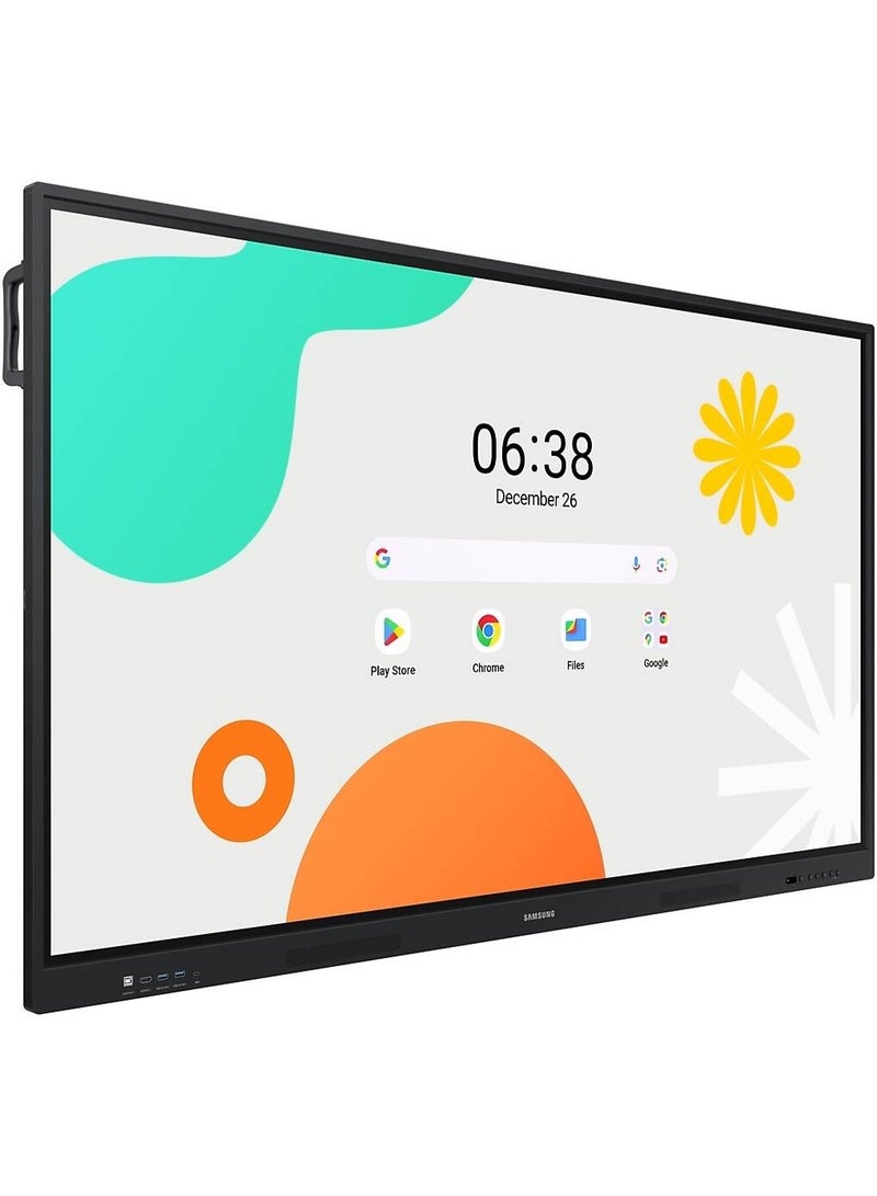 سامسونج 86 inch WAF Series Interactive Display, 4K UHD Touch IR Display, 8ms Response Time, 64GB Flash Memory, Wi-FI & Bluetooth Connectivity, Android 14, LH86WAFWLGCXUE Black - Image 3