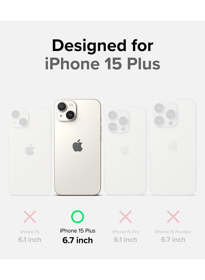 Ringke Fusion Bold Compatible with iPhone 15 Plus Case Cover Firm Grip Frame Anti-Yellowing Anti-Fingerprint Frosted Hard Back Shockproof Bumper Back Cover Black - Image 2