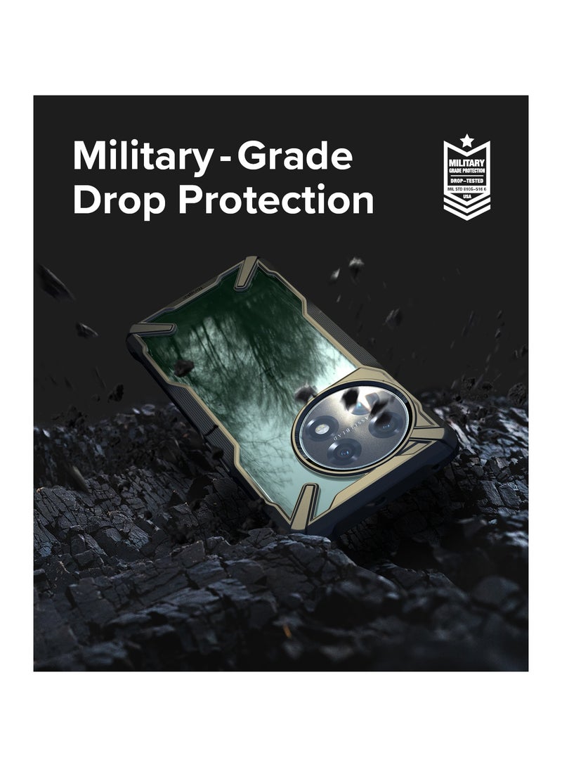 Ringke Fusion-X [Anti-Scratch Dual Coating] Compatible with OnePlus 11 5G Case, Augmented Bumper Clear Hard Back Shockproof Advanced Protective Cover Designed for OnePlus 11 Case Black - Image 5