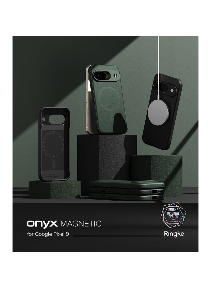 Ringke Onyx Magnetic [Compatible with MagSafe] Designed for Google Pixel 9 Case, Anti-Fingerprint Technology Prevents Oily Smudges Non-Slip Enhanced Grip Precise Cutouts for Camera MAGNETIC DARK GREEN - Image 2
