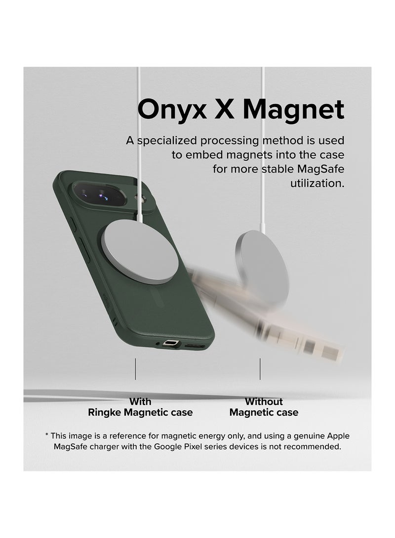 Ringke Onyx Magnetic [Compatible with MagSafe] Designed for Google Pixel 9 Case, Anti-Fingerprint Technology Prevents Oily Smudges Non-Slip Enhanced Grip Precise Cutouts for Camera MAGNETIC DARK GREEN - Image 4