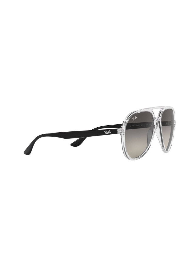 راي بان Unisex PILOT  SUNGLASSES- RB 4376 - lense size:57mm - TRANSPARENT - Image 3