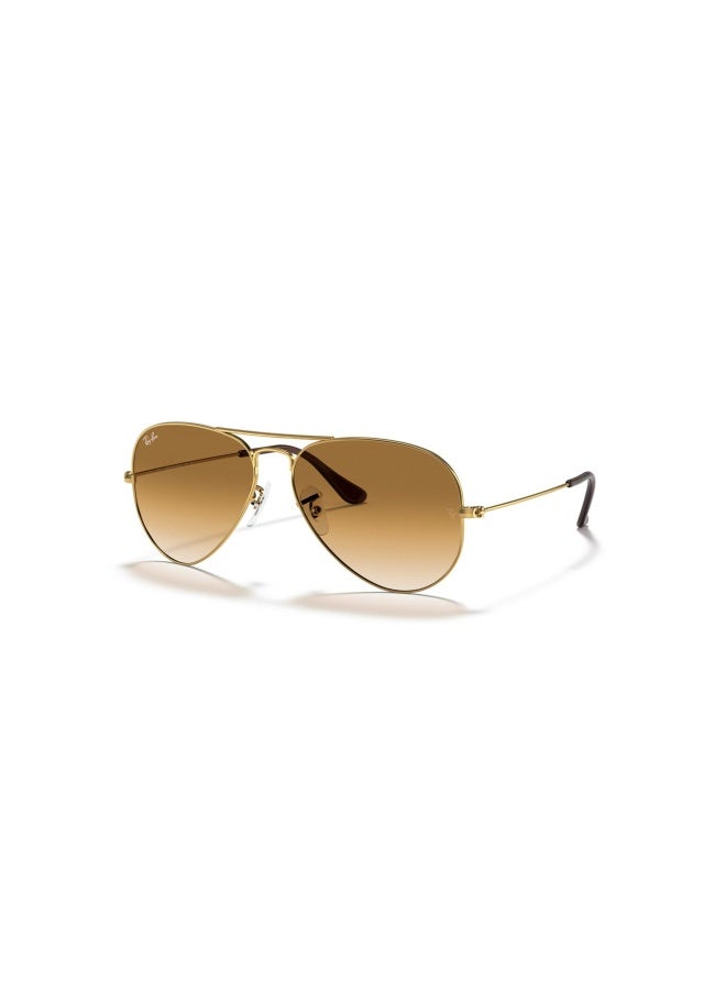 Unisex PILOT AVIATOR LARGE METAL SUNGLASSES- RB 3025 - lense size:62mm - ARISTA