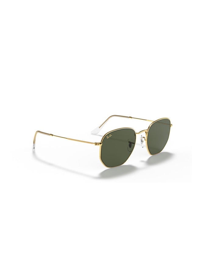 Ray-Ban Unisex IRREGULAR HEXAGONAL SUNGLASSES- RB 3548 - lense size:51mm - LEGEND GOLD - Image 3