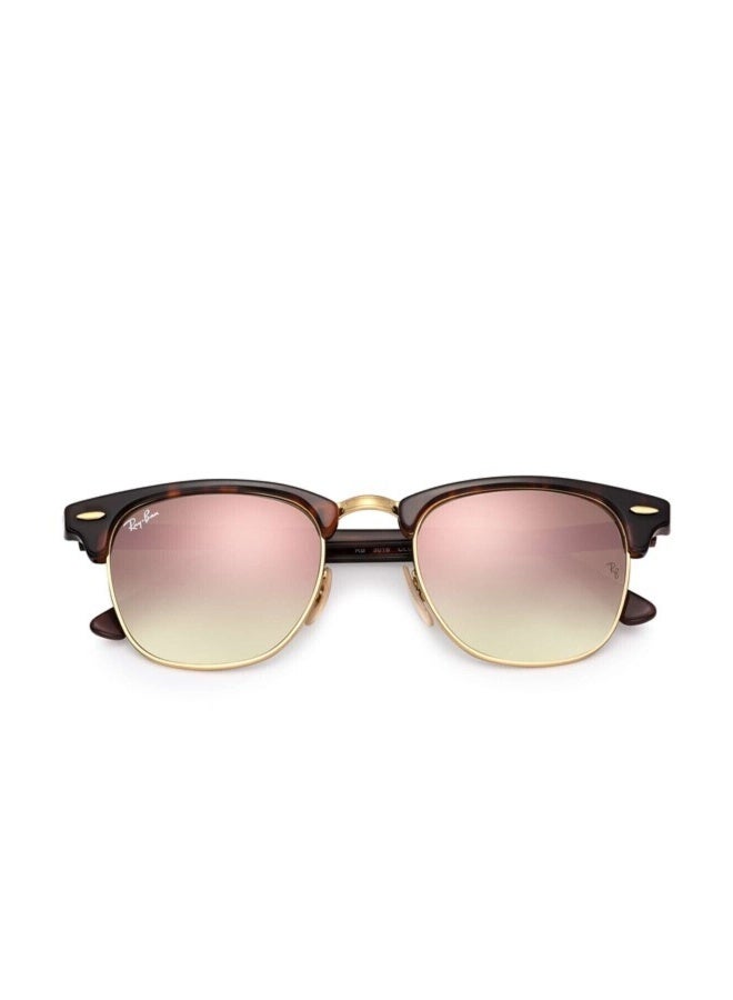 Unisex SQUARE CLUBMASTER SUNGLASSES- RB 3016 - lense size:49mm - RED HAVANA
