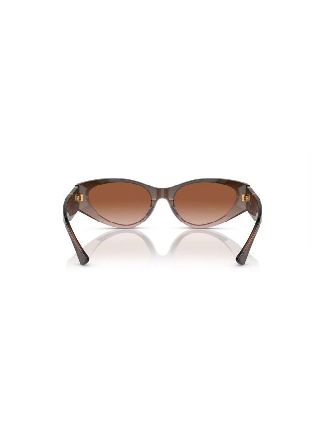 VERSACE Women's Woman CAT EYE  SUNGLASSES- VE 4454 - lense size:55mm - BROWN TRANSPARENT GRADIENT - Image 1