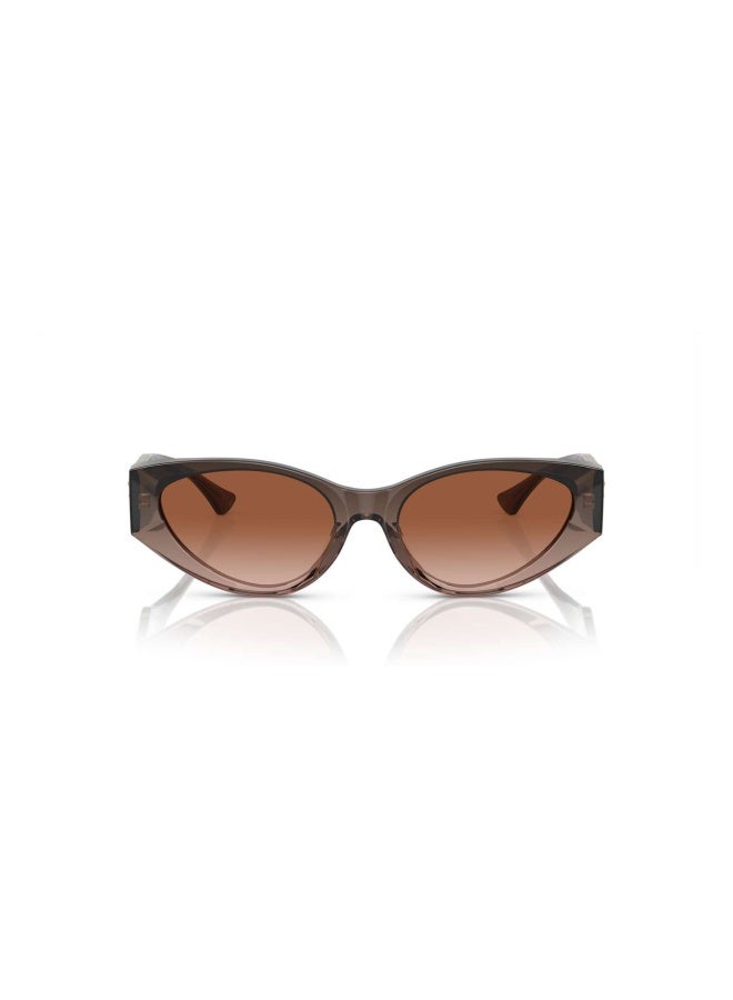 VERSACE Women's Woman CAT EYE  SUNGLASSES- VE 4454 - lense size:55mm - BROWN TRANSPARENT GRADIENT - Image 5