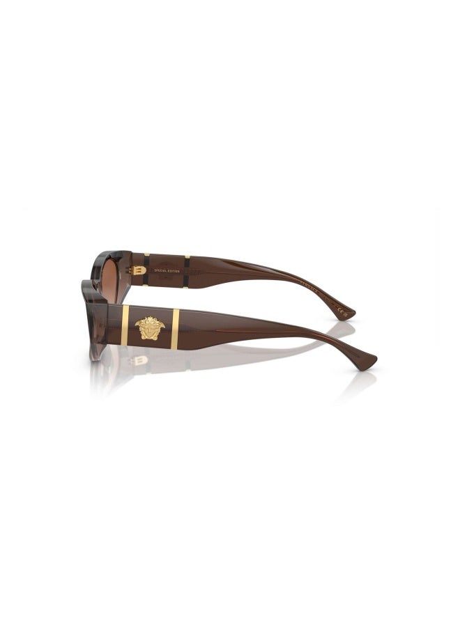 VERSACE Women's Woman CAT EYE  SUNGLASSES- VE 4454 - lense size:55mm - BROWN TRANSPARENT GRADIENT - Image 2