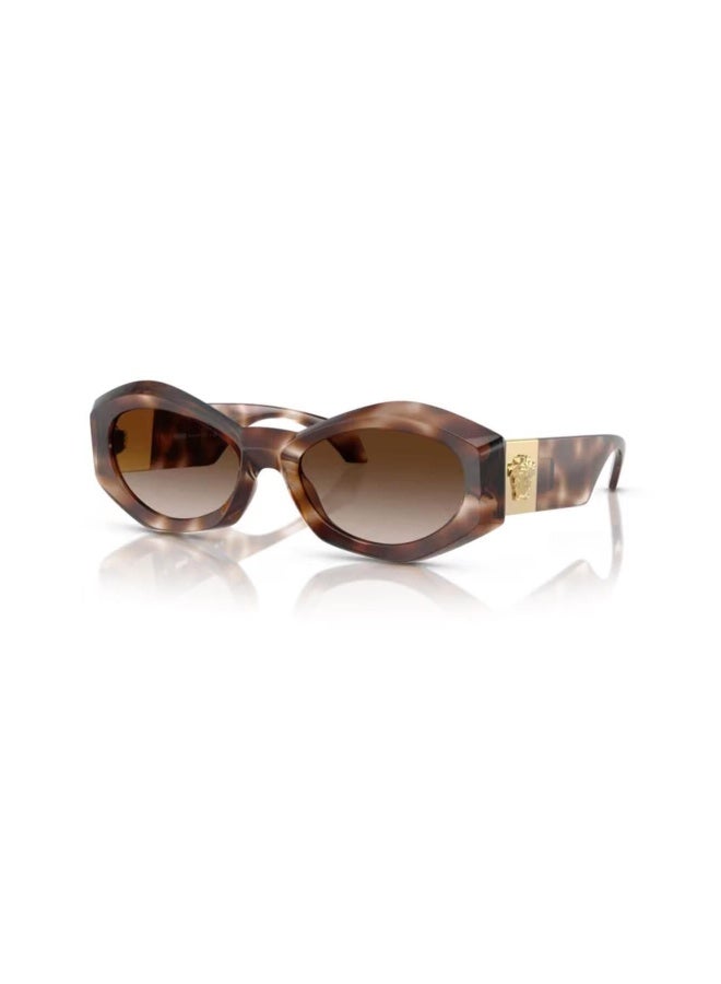 VERSACE Women's Woman IRREGULAR  SUNGLASSES- VE 4466U - lense size:54mm - HAVANA - Image 1