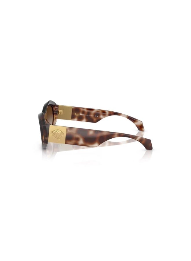 VERSACE Women's Woman IRREGULAR  SUNGLASSES- VE 4466U - lense size:54mm - HAVANA - Image 3