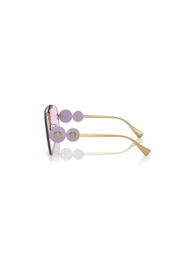 VERSACE Women's Woman PILOT  SUNGLASSES- VE 2250 - lense size:63mm - GOLD - Image 2