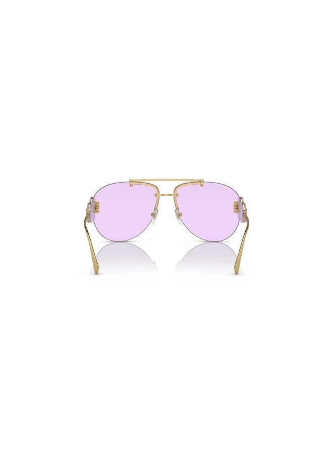 VERSACE Women's Woman PILOT  SUNGLASSES- VE 2250 - lense size:63mm - GOLD - Image 3