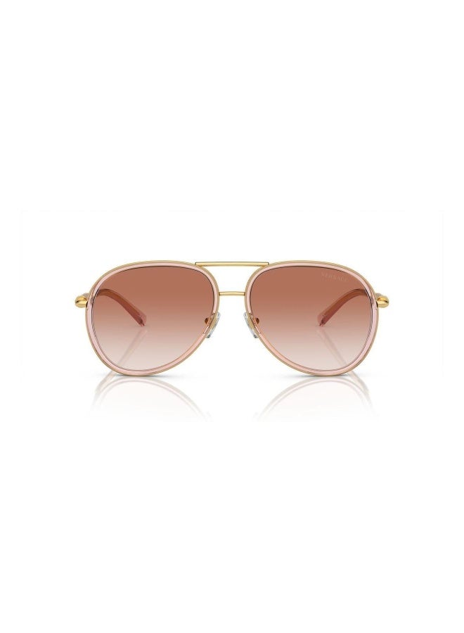 VERSACE Women's Woman PILOT  SUNGLASSES- VE 2260 - lense size:60mm - BROWN TRANSPARENT - Image 1