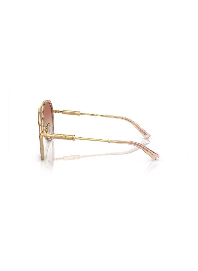 VERSACE Women's Woman PILOT  SUNGLASSES- VE 2260 - lense size:60mm - BROWN TRANSPARENT - Image 2