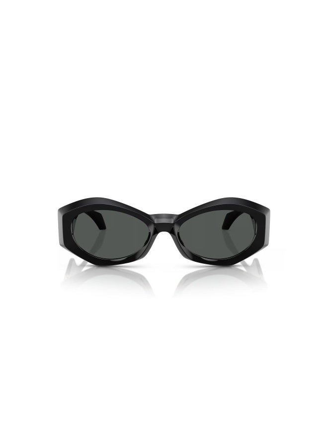 VERSACE Women's Woman IRREGULAR  SUNGLASSES- VE 4466U - lense size:54mm - BLACK - Image 4