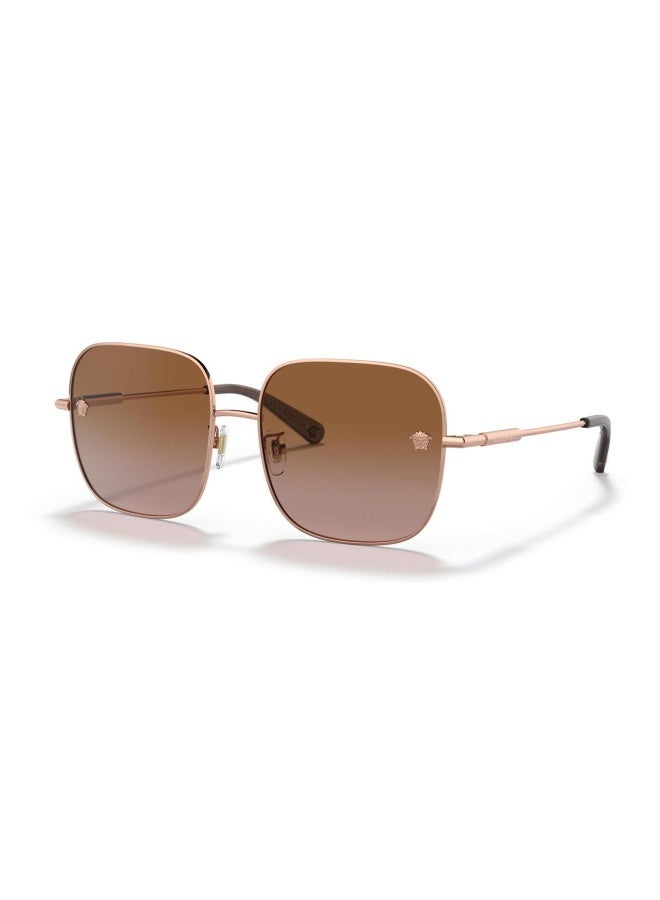 VERSACE Women's Woman SQUARE  SUNGLASSES- VE 2246D - lense size:59mm - ROSE GOLD - Image 1