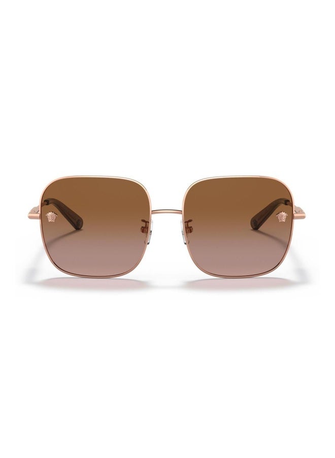 VERSACE Women's Woman SQUARE  SUNGLASSES- VE 2246D - lense size:59mm - ROSE GOLD - Image 3