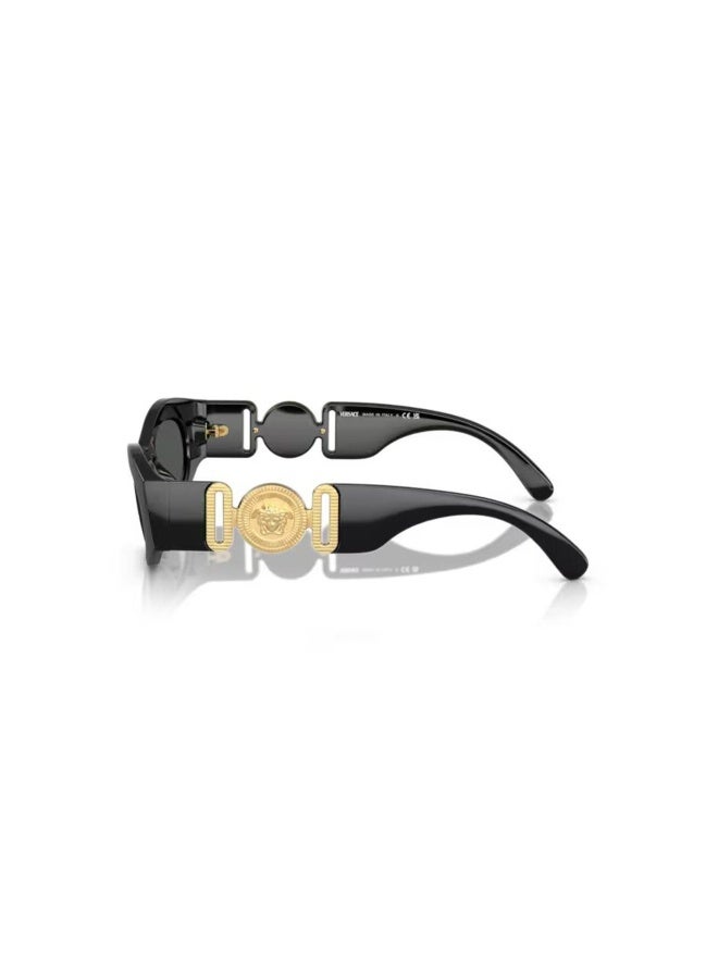 VERSACE Women's Woman OVAL  SUNGLASSES- VE 4480U - lense size:51mm - BLACK - Image 2