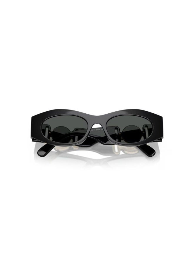 VERSACE Women's Woman OVAL  SUNGLASSES- VE 4480U - lense size:51mm - BLACK - Image 5