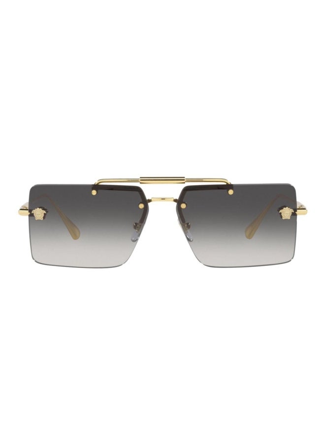 VERSACE Women's Woman RECTANGLE  SUNGLASSES- VE 2245 - lense size:60mm - GOLD - Image 2