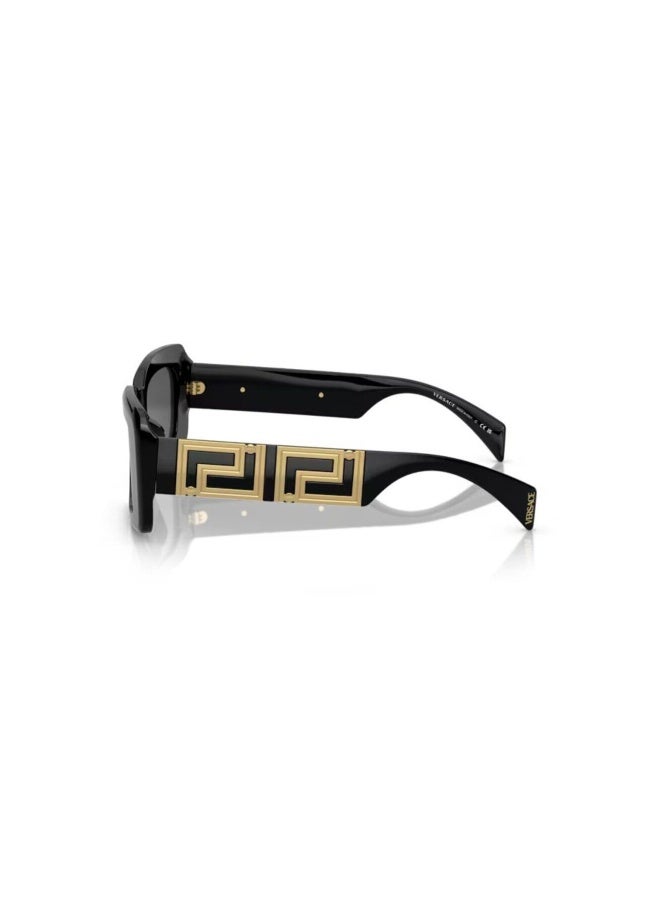 VERSACE Women's Woman RECTANGLE  SUNGLASSES- VE 4444U - lense size:54mm - BLACK - Image 2