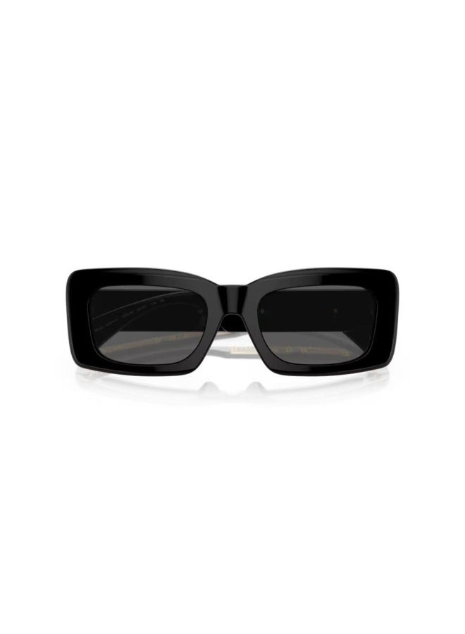 VERSACE Women's Woman RECTANGLE  SUNGLASSES- VE 4444U - lense size:54mm - BLACK - Image 5