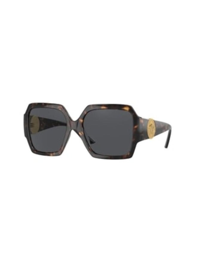 VERSACE Women's Woman SQUARE  SUNGLASSES- VE 4453 - lense size:56mm - HAVANA - Image 1
