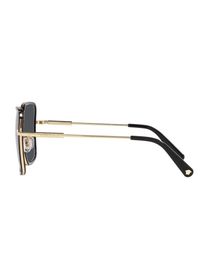 VERSACE Women's Woman SQUARE  SUNGLASSES- VE 2247D - lense size:57mm - BLACK - Image 3