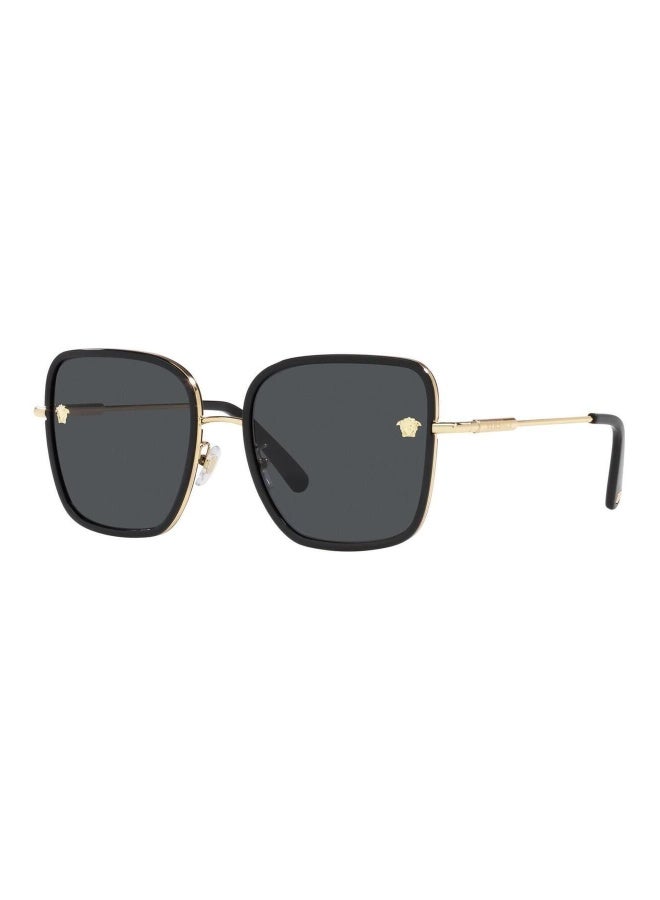 VERSACE Women's Woman SQUARE  SUNGLASSES- VE 2247D - lense size:57mm - BLACK - Image 1