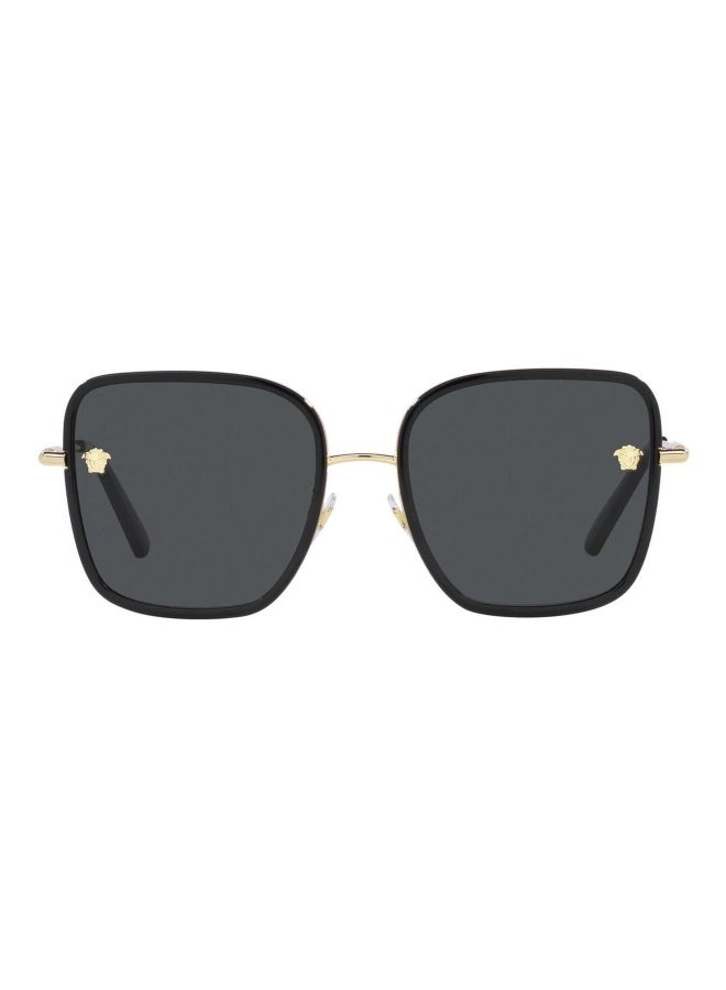 VERSACE Women's Woman SQUARE  SUNGLASSES- VE 2247D - lense size:57mm - BLACK - Image 2