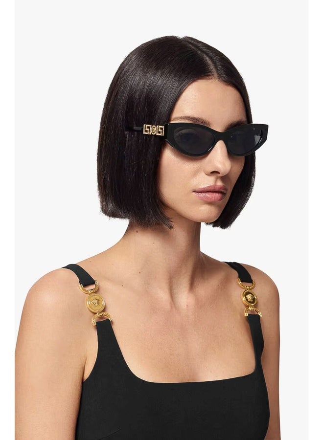 VERSACE Women's Woman CAT EYE  SUNGLASSES- VE 4470B - lense size:56mm - BLACK - Image 1