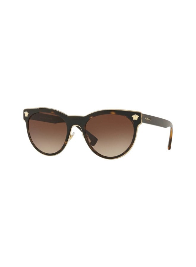VERSACE Women's Woman PHANTOS  SUNGLASSES- VE 2198 - lense size:54mm - HAVANA - Image 1