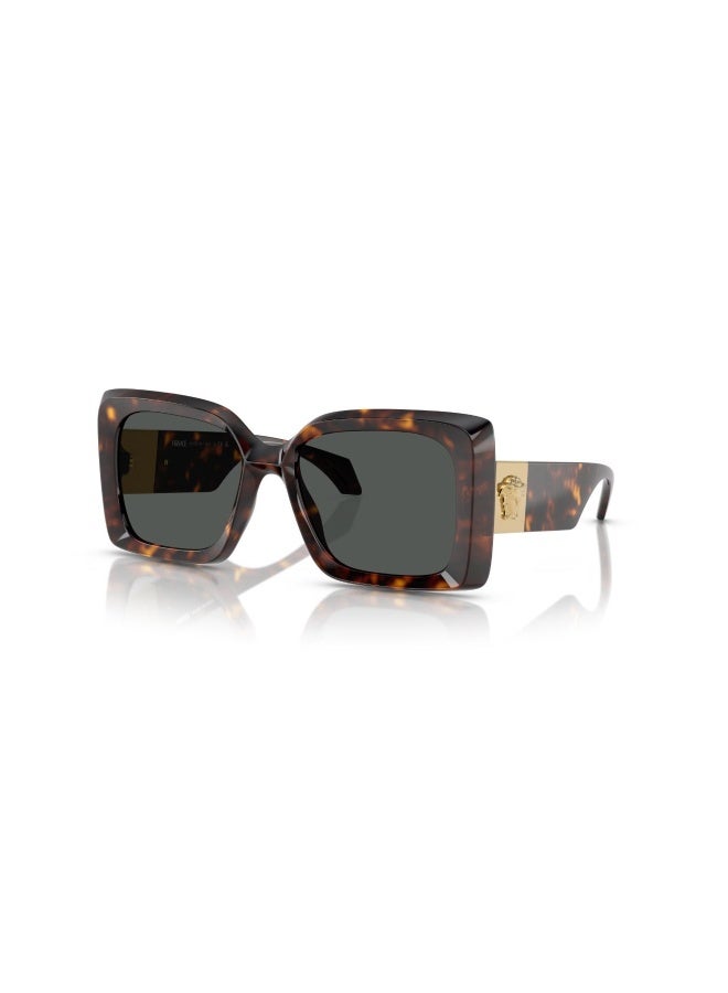 VERSACE Women's Woman IRREGULAR  SUNGLASSES- VE 4467U - lense size:54mm - HAVANA - Image 1