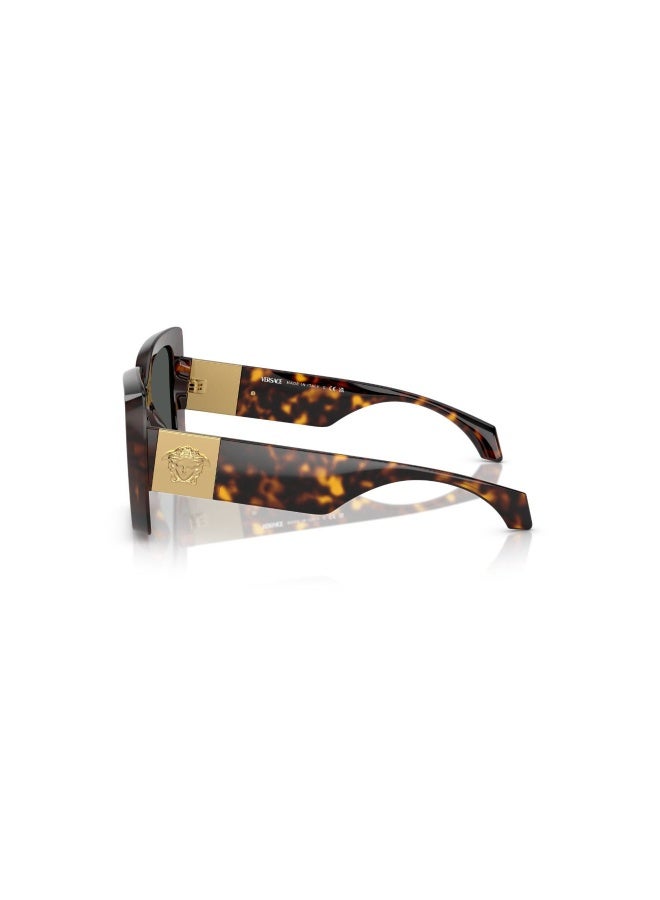 VERSACE Women's Woman IRREGULAR  SUNGLASSES- VE 4467U - lense size:54mm - HAVANA - Image 2