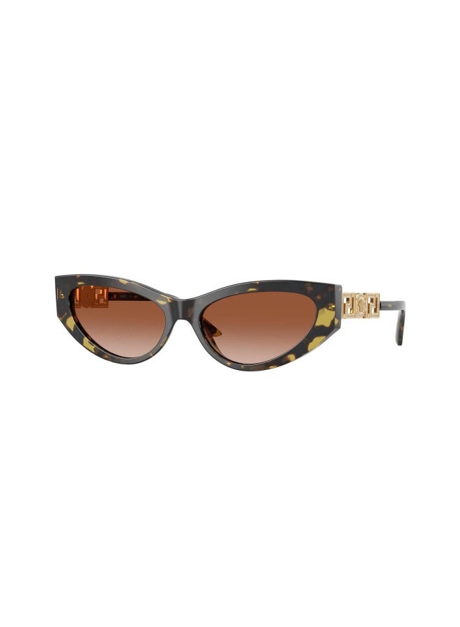 VERSACE Women's Woman CAT EYE  SUNGLASSES- VE 4470B - lense size:56mm - HAVANA - Image 1