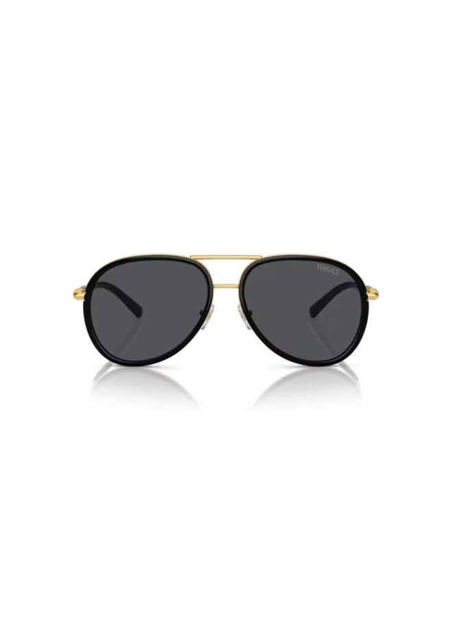 VERSACE Women's Woman PILOT  SUNGLASSES- VE 2260 - lense size:60mm - BLACK - Image 4