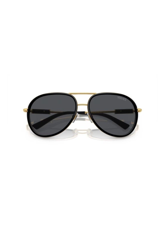 VERSACE Women's Woman PILOT  SUNGLASSES- VE 2260 - lense size:60mm - BLACK - Image 5