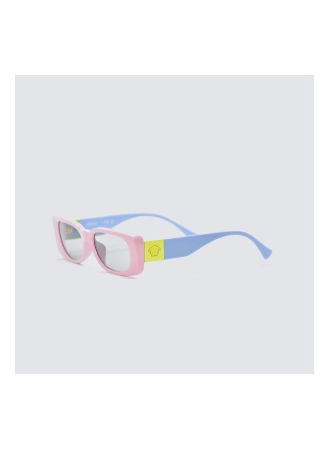 VERSACE KIDS Unisex RECTANGLE  SUNGLASSES- VK 4003U - lense size:47mm - FULL PINK - Image 3