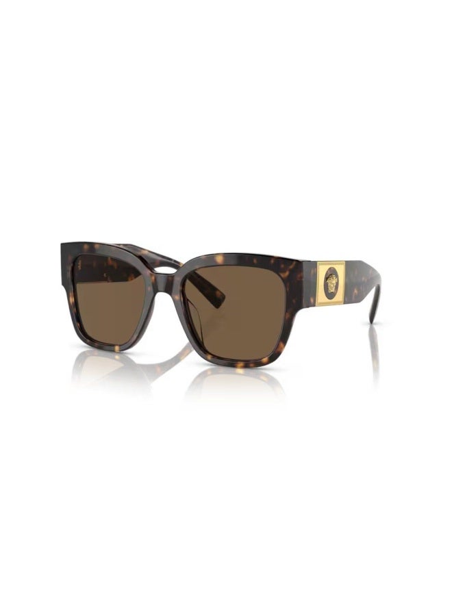 VERSACE Women's Woman PILLOW  SUNGLASSES- VE 4437U - lense size:54mm - HAVANA - Image 1